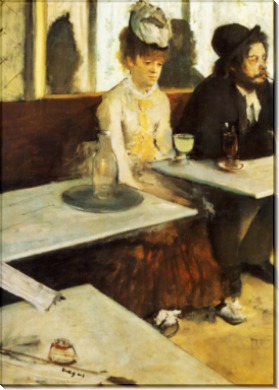 В кафе (Любительница абсента),1876 - Дега, Эдгар