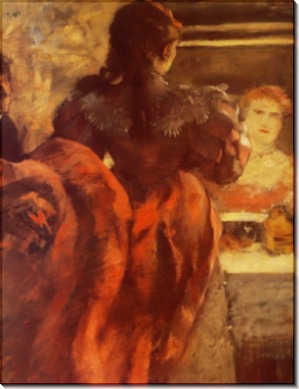 Танцовщица в своей  гримерке, 1879 - Дега, Эдгар
