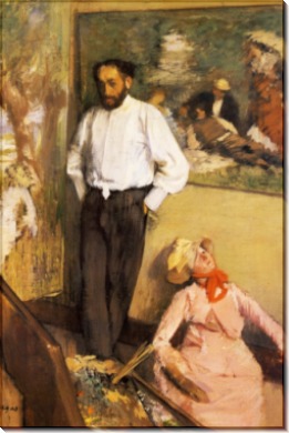 Портрет Анри Мишель-Леви в его студии, 1873 - Дега, Эдгар