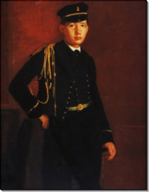 Ахилл Дега в форме морского кадетта, 1857 - Дега, Эдгар