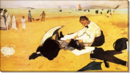 Пляжная сцена, 1877 - Дега, Эдгар