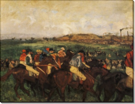 Жокеи перед стартом, 1862 - Дега, Эдгар