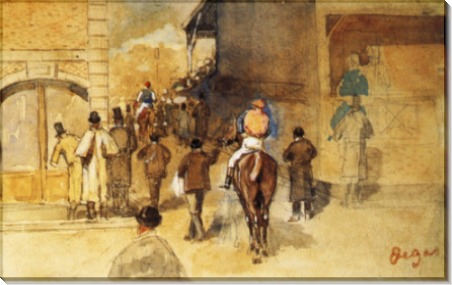 Жокеи после взвешивания, 1866 - Дега, Эдгар