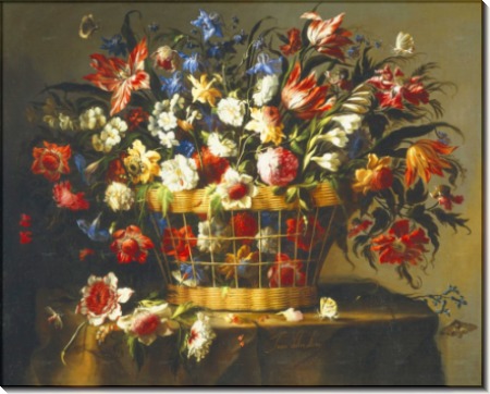 Корзина цветов, 1670 - Арельяно, Хуан де
