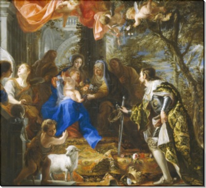 Почитание Святого Семейства, 1668 - Коэльо, Клаудио