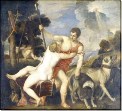 Венера и Адонис, 1554 - Тициан Вечеллио