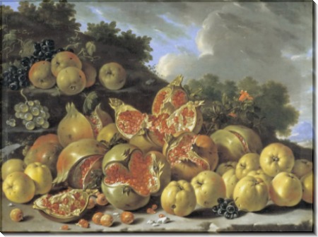 Пейзаж с фруктами, 1771 - Мелендес, Луис Эухенио