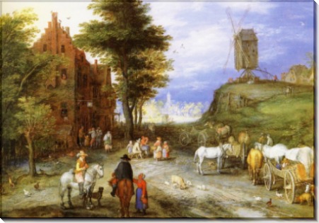 Деревенская дорога, 1603 1605 - Брейгель, Ян (Старший)