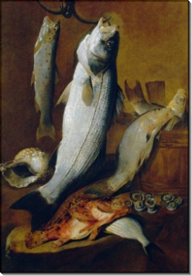 Натюрморт из рыбы - Руопполо, Джованни Баттиста