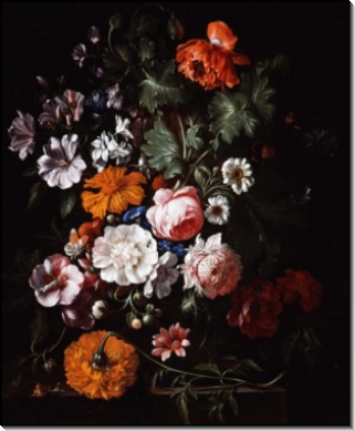 Натюрморт с цветами - Кувенберг, Филип Ван