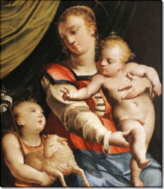 Мадонна с младенцем и молодым святым Иоанном Крестителем -  Камбьязо, Лука