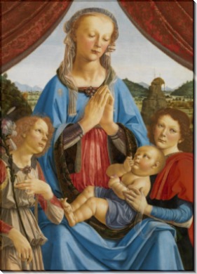 Мадонна и ребенок с ангелом - Винчи, Леонардо да