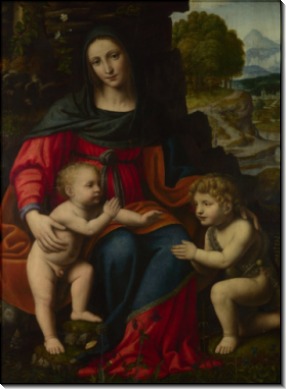 Мадонна с младенцем и святой Иоанн - Луини, Бернардино