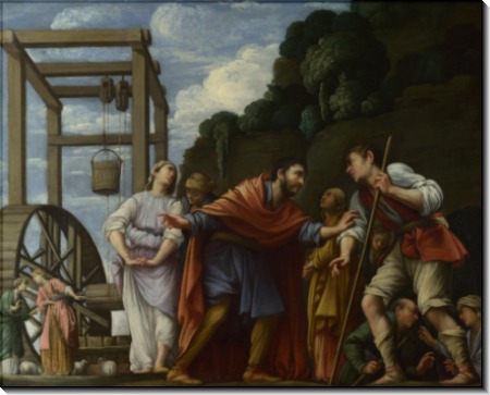 Моисей защищает дочь Джетро - Сарачени, Карло