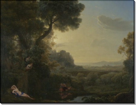Пейзаж с Нарциссом и Эхо - Лоррен, Клод (Желле) 
