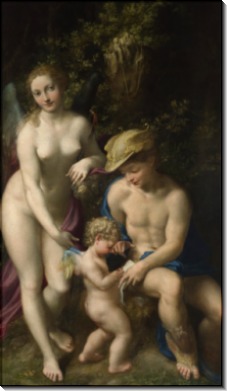 Венера с Меркурием и Купидоном (Школа любви) - Корреджо, Антонио да 