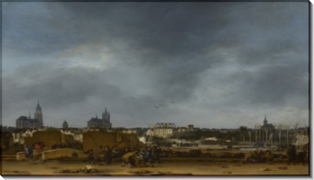 Вид Делфта после взрыва 1654 года - Пул, Эгберт ван дер