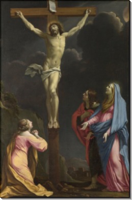 Христос на кресте, с Девой и святыми - Лесюэр, Эсташ