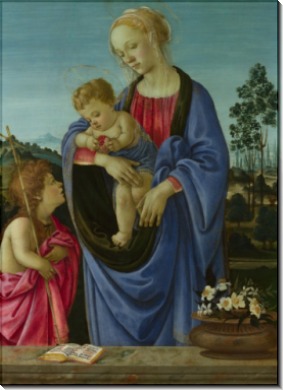 Мадонна с младенцем и святым Иоанном - Липпи, Филиппо (Филиппино)