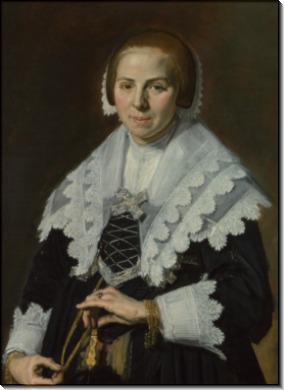 Портрет женщины с веером - Халс, Франс