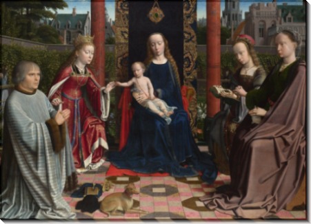 Мадонна с младенцем со святыми - Давид, Герард