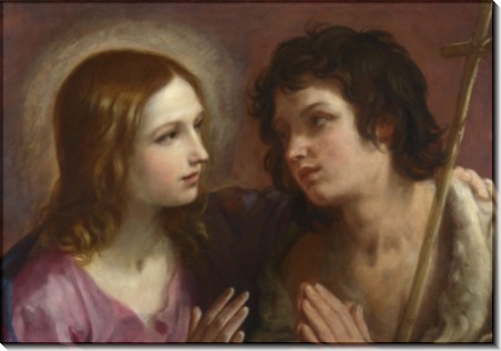 Христос обнимает святого Иоанна Крестителя - Рени, Гвидо 