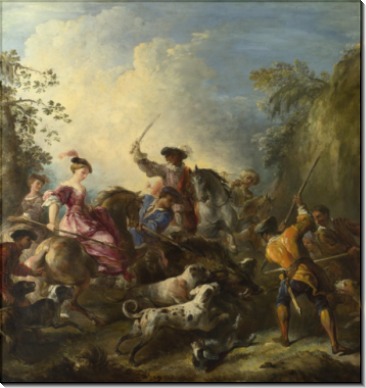 Охота на кабана -  Парросель, Жозеф