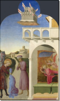 Святой Франциск, его видение и бедный рыцарь - Сассетта, Стефано ди Джованни
