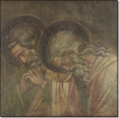 Двое  скорбящих, окруженные ореолом - Спинелло Аретино,( Спинелло из Ареццо, Спинелло ди Лука)