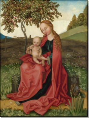Мадонна с младенцем в саду