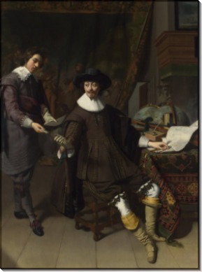 Портрет Гюйгенса Константина и его работника - Кейзер, Томас де