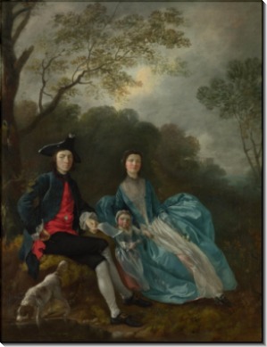 Портрет художника с женой и дочерью - Гейнсборо, Томас