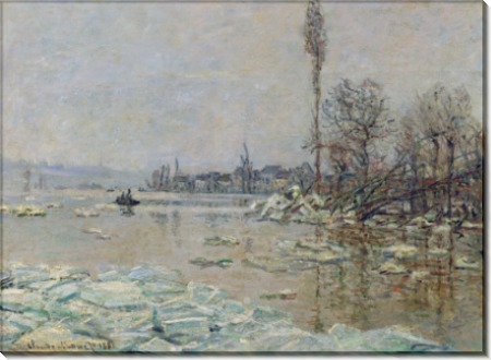 Дробление льда, 1880 - Моне, Клод