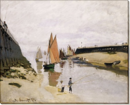 Вход в порт Трувиль, 1870 - Моне, Клод