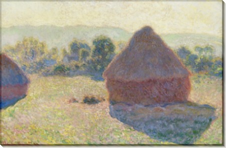Стог сена в солнечном свете, полдень 1890 - Моне, Клод
