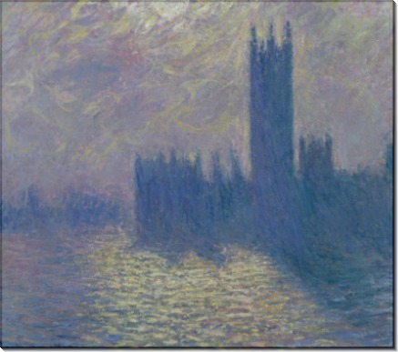 Здания Парламента, неспокойное небо, 1903 - Моне, Клод
