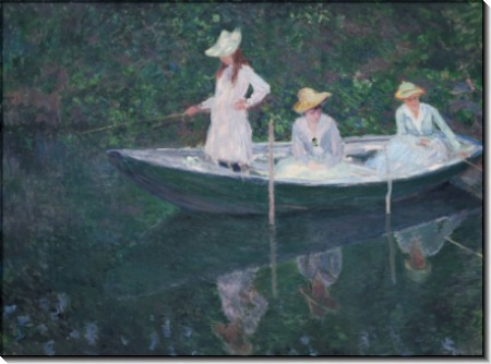 Лодка в Живерни, 1887 - Моне, Клод