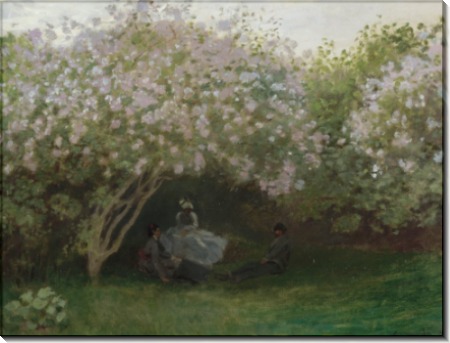 Сирень,пасмурная погода, 1872 - Моне, Клод