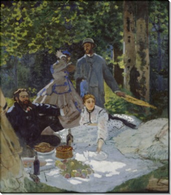 Завтрак на траве, центральная панель, 1865 - Моне, Клод