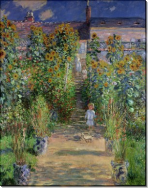 Сад Моне в  Ветёе, 1880 - Моне, Клод