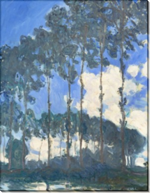 Тополя на берегу реки Эпт, 1891 - Моне, Клод