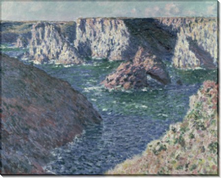 Скалы в Бель-Иль, 1886 - Моне, Клод