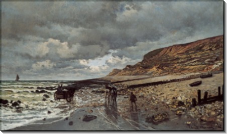 Пуэнт-де-ла Хев во время отлива, 1865 - Моне, Клод