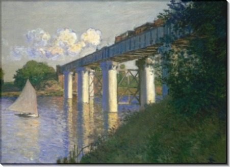 Железнодорожный мост в Аржантее, 1874 - Моне, Клод
