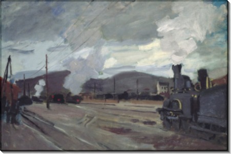 Железнодорожный вокзал в Аржантее, 1872 - Моне, Клод
