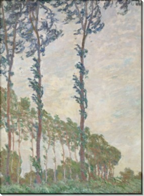 Тополя во время ветра, 1891 - Моне, Клод