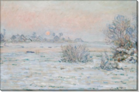 Зимнее солнце, Лавакур, 1879-1880 - Моне, Клод