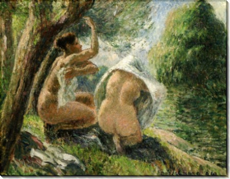 Купальщицы 3, 1894 - Писсарро, Камиль