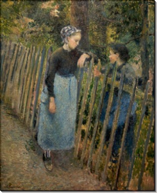 Разговор, 1881 - Писсарро, Камиль