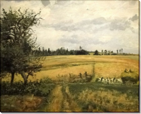 Пейзаж около Понтуаза, 1872 - Писсарро, Камиль